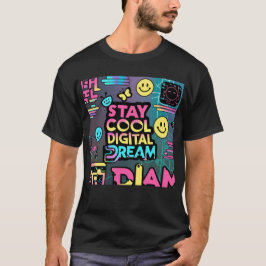 Cooler digitaler Traum bleibe T-Shirt