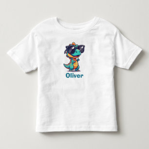 Cooler Dinosaur mit Sonnenbrille Kleinkind T-shirt
