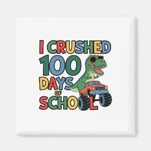 Cooler Dinosaur T-rex Monster Truck zerkleinert 10 Magnet