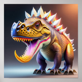 Cooler Dinosaurier - Kunstdruck Poster