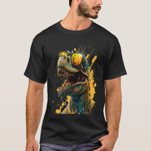 Cooler Dinosaurier mit Sonnenbrille prähistorische T-Shirt