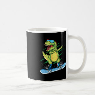 Cooler Dinosaurier Snowboarden Skiabbing T Rex Sn Kaffeetasse