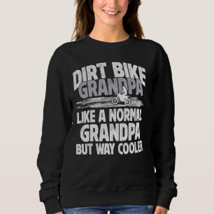 Cooler Dirt-Bike-Großvater eines Dirt-Bikers Sweatshirt