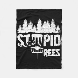 Cooler Disc-Golf-Spieler-Zitat Ich Dummer Baum Fleecedecke