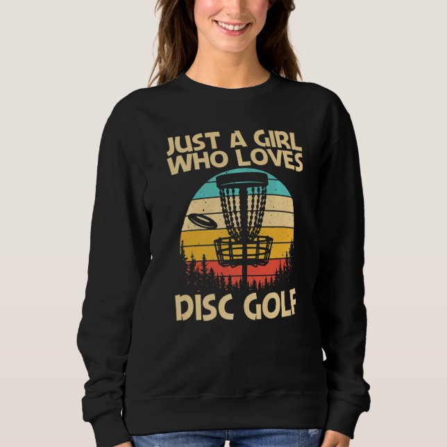 Cooler Disk Golf für Girls Mama Disc Golf Player Sweatshirt (Vorderseite)