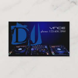 Cooler DJ, Musik, Club, Business Card Visitenkarte