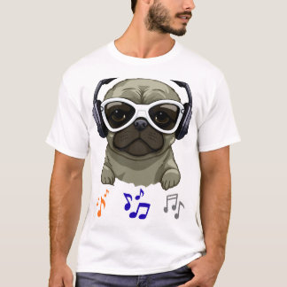 Cooler DJ Pug: Casualer Männer Style Inspiration T-Shirt