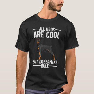 Cooler Doberman für Männer Dobermann Pinscher Welp T-Shirt