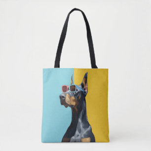 Cooler Dobermann mit Sonnenbrille