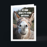 **COOLER DONKEY SAGT "HAPPY BIRTHDAY" BROTHER KARTE<br><div class="desc">DIESER DONKEY IST SO BEREIT,  IHNEN "GLÜCKLICHEN GEBURTSTAG" ZU SAGEN,  DASS SIE DAS GANZE JAHR SO BESONDERS IN IHREM HERZEN HABEN!  VIELEN DANK,  DASS SIE VON EINER MEINER ACHT GESCHICHTEN GESCHAFFEN HABEN!</div>