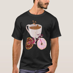 Cooler Donut-Kaffee-Fahrrad Donut und Kaffee T-Shirt