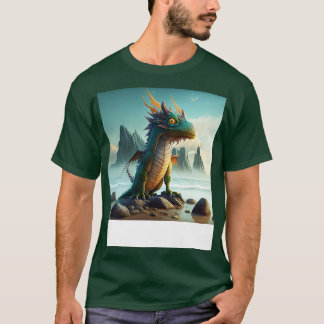 Cooler Drache am Strand T-Shirt