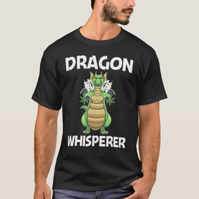 Cooler Drache für Männer Mythischer Kreaturendrach T-Shirt (Vorderseite)