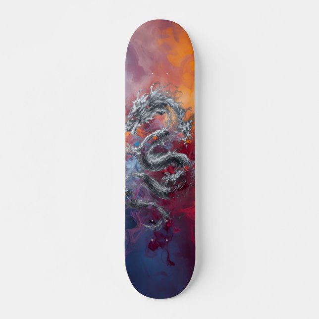 Cooler Drachen Skateboard (Vorne)