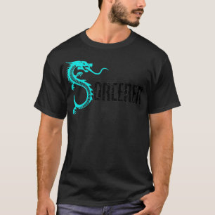 Cooler Drachenfeuer-Zauberer-Zauberer T-Shirt