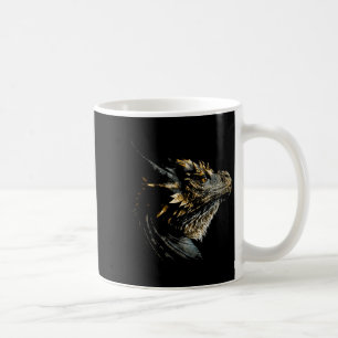 Cooler Drachenkopf Mythisches Drachengesicht atmet Kaffeetasse