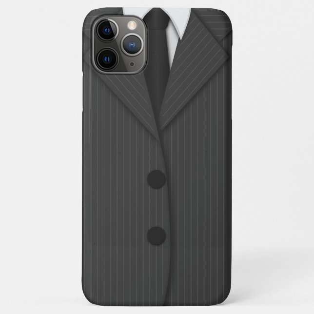 Cooler Dunkler Grau Pinstripe Anzug und Krawatte Case-Mate iPhone Hülle (Rückseite)