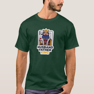 Cooler Ehemann Vater König Für Papa Vatertag Famil T-Shirt