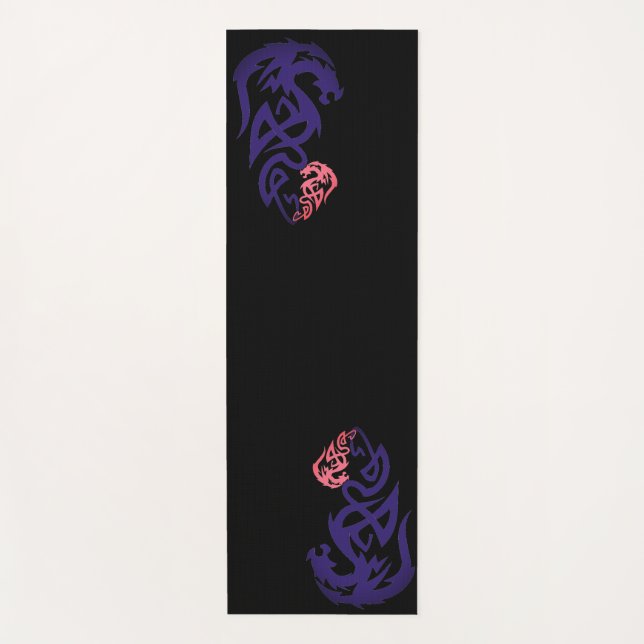 Cooler, einzigartiger Dragon Yoga Mat Yogamatte (Vorderseite)
