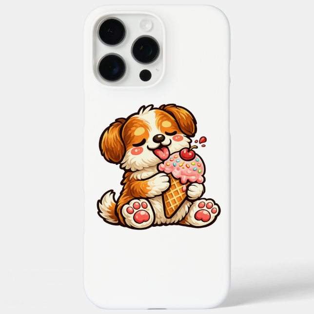Cooler Eiscreme-Hund Case-Mate iPhone Hülle (Rückseite)