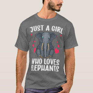 Cooler Elefant für weibliche Mädchen Afrikanische  T-Shirt