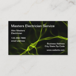 Cooler Elektriker einzigartige Visitenkarten Visitenkarte