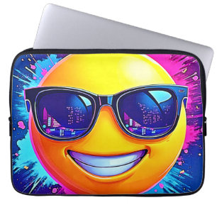 Cooler 😎 Emoji Splash Spaß Laptopschutzhülle