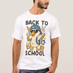 Cooler Enten-Rückkehr-zur-Schule-Design Lustige Ca T-Shirt