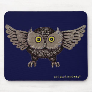 Cooler Entwurf mousepad grafische Kunst der Eule