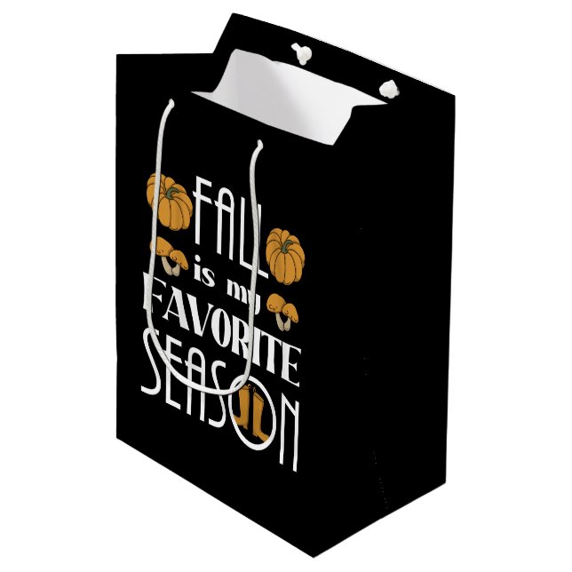 Cooler Fall Mittlere Geschenktüte (Vorderseite Schrägansicht)