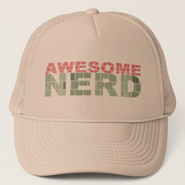 Cooler fantastischer Nerd-Hut Truckerkappe (Vorderseite)