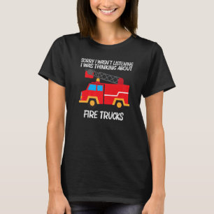Cooler Feuerzug für Männer Frauen Kinder Feuerwehr T-Shirt