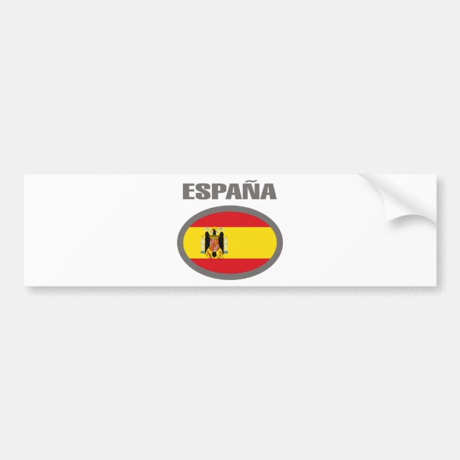 Cooler Flaggen-Entwurf Spaniens! Autoaufkleber (Vorne)