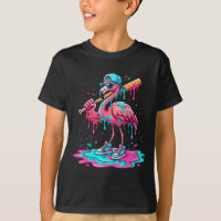 Cooler Flamingo Baseball Eis Drip lustiger Sport