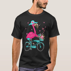 Cooler Flamingo Reiten T-Shirt