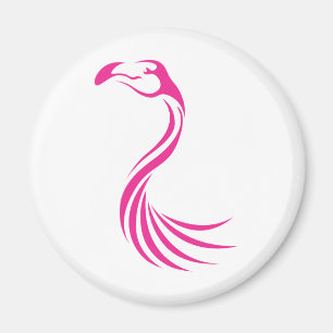 Cooler Flamingogrößere Swish-Logo-Ikonen-Art Magnet