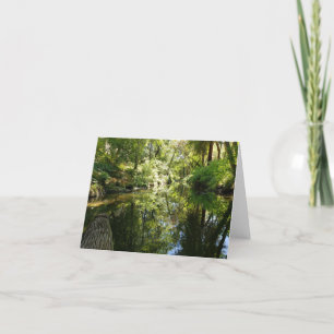 cooler Fluss mit Blick auf die Vegetation Dankeskarte