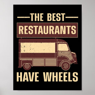 Cooler Food Truck für Männer Frauen Kulinarischer  Poster