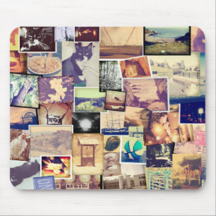Cooler Fotofilter Hipster Collage Mousepad