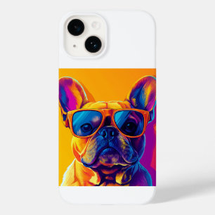 Cooler Französischer Bulldogge Hund mit Sonnenbril Case-Mate iPhone 14 Hülle