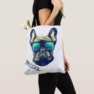 Cooler Französischer Bulldogge mit Sonnenbrille