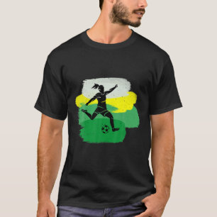 Cooler Frauenfußball-Spieler für Sportteam-Liebhab T-Shirt