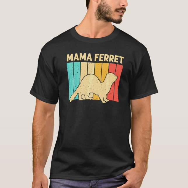 Cooler Frettchen Für Frauen Mutter Tier Frettchen  T-Shirt (Vorderseite)