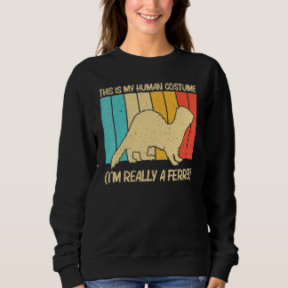 Cooler Frettchen Für Männer Frauen Tier   Frettche Sweatshirt