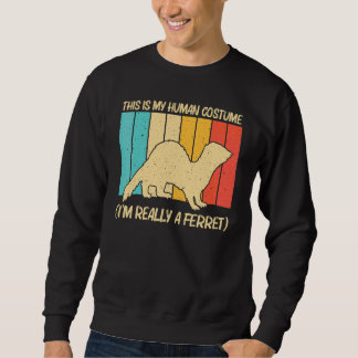 Cooler Frettchen Für Männer Frauen Tier   Frettche Sweatshirt
