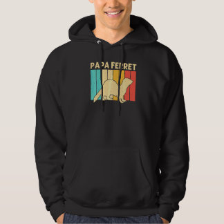 Cooler Frettchen Für Männer Vater Tier Frettchen B Hoodie