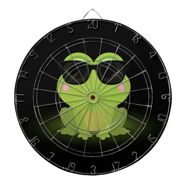 Cooler Frosch Dartscheibe (vorne)
