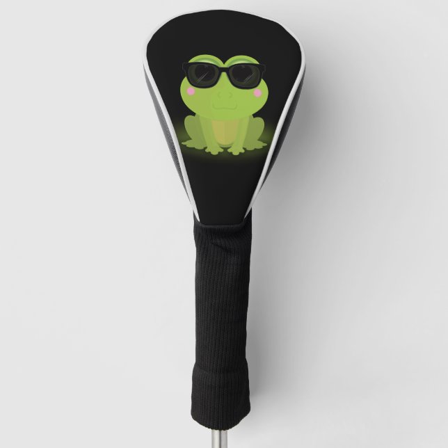Cooler Frosch Golf Headcover (Vorderseite)