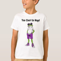 Cooler Frosch Kinder T-Shirt – Lustige Sonnenbrill