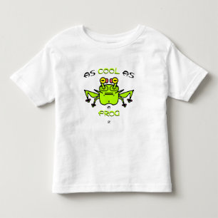 Cooler Frosch Lustiges Cartoon-Charakter-Motto-Des Kleinkind T-shirt